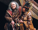 King Lear (Alexandr Salchak) and Regana (Galina Munzuk)