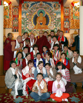 Далай-Лама и тувинские паломники. Фото сайта центра Тибетской культуры в Москве