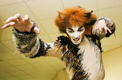 Эртине Конгар в роли кота Адметуса. Фото с сайта www.catsmusical.ru