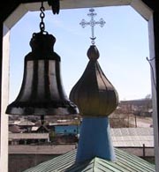 Колокольня храма в Кызыле. Фото Нади Антуфьевой.