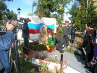 В Шагонаре открыт памятник погибшим милиционерам