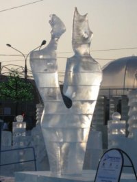 Ледовые скульпторы из Тувы отмечены жюри Открытого кубка России