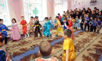 In Tuva, kids learn about the rituals and meaning of the Shagaa holiday in kindergarten