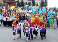 Кызыл отметил День Города праздничным шествием