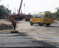 В столице Тувы ремонтируют один из самых аварийных участков дороги