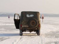Три из пяти ледовых переправ закрыты в Туве