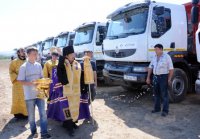 Строительство железной дороги в Туве освятили буддийский и православный священники