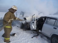 В Туве в ДТП погибли три сотрудника полиции и подозреваемый