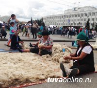 Для кызылчан провели мастер-классы командной и одиночной работы с войлоком