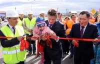 В Туве с участием министра транспорта России открыта 4-полосная магистраль