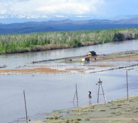 Тувинский поселок, постоянно подпадающий в зону затопления в период паводка, переносят на более возвышенное место