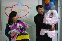 «Билайн» подарил счастливые минуты первым в юбилейном году мамам Кызыла