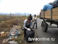 Более полутысячи 200-литровых мешков мусора собрали 16 мая в «МЖК-Спутнике» волонтеры Кызыла