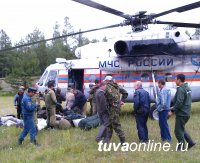 В Тоджинский кожуун Тувы, где наиболее сложная ситуация с лесными пожарами, вылетела оперативная группа МЧС России