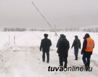 В Туве открыта третья ледовая переправа