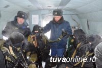 В Туве прошли учения бойцов спецподразделений на базе вертолетного отряда МВД по Туве