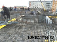 В южной части Кызыла возводится 9-этажка по технологии монолитного домостроения