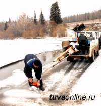 В Туве закрыта последняя ледовая переправа