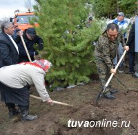 К 70-летию Победы главная площадь памяти в Туве пополнится 70 новыми деревьями