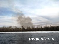 На территории Тувы действуют четыре лесных пожара