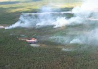 В Туве действует один лесной пожар