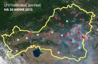Жаркая до +37 погода в Туве и грозы провоцируют новые лесные пожары