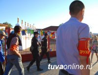 Кызыл: народные дружинники помогают в охране общественного порядка