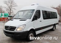 С 1 февраля "тестовый" микроавтобус "Мерседес" вышел на маршрут № 17 г. Кызыла