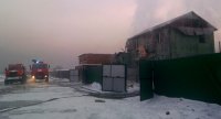 В Левобережном дачном обществе города Кызыла потушен пожар на площади 180 кв.м