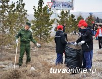 Кадеты и преподаватели Кызылского Президентского кадетского училища провели субботник