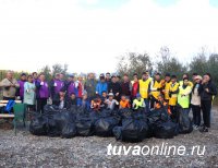Более 130 мешков мусора убрали в День Енисея с Велодорожки