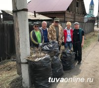 Кызыл в Год Экологии: Очищены от грязи река Донмас-суг и главная улица мкр-на «Спутник», собраны тысячи мешков мусора