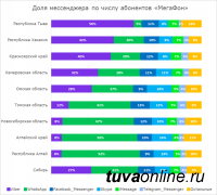 Битва мессенджеров: с помощью каких приложений общаются жители Тувы