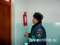 Обеспечение пожарной безопасности в местах проведения выборов Президента РФ в Туве