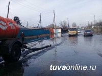 В Кызыле в связи с подтоплением домов в двух микрорайонах объявлена ЧС муниципального уровня