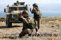 Тувинские мотострелки уничтожили условных боевиков ого противника в горном ущелье