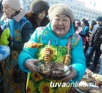 В Туве празднуют Масленицу