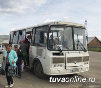 Кызыл: По просьбам жителей маршрут автобуса, следующего на Вавилинский затон, проходит теперь в глубине дачных обществ