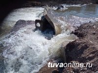 В Чеди-Хольском районе Тувы поднялся уровень воды в реке Элегес
