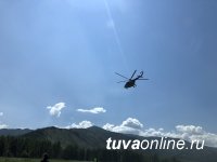 В пострадавшей от паводка Туве при помощи вертолета эвакуированы отрезанные водой 7 жителей республики
