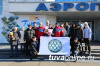 В аэропорту Кызыла встретили победительницу Всероссийских соревнований по боксу среди студентов, второкурсницу ТувГУ Алантос Куулар