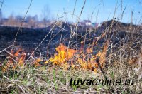 В Туве с 18 по 20 апреля местами ожидают IV класс пожароопасности