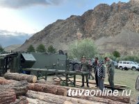 В Туве военные мостостроители завершают возведение мостов, снесенных паводковыми водами