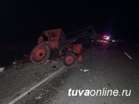 В Улуг-Хемском районе Тувы иномарка врезалась в трактор - двое погибли на месте