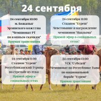 В рамках Наадыма 24 сентября в Эрзинском кожууне Тувы пройдут конные скачки. Будет идти прямая трансляция