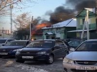 Тува: Пожар в здании Бюро технической инвентаризации