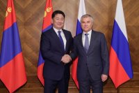 Вице-спикер Госдумы Шолбан Кара-оол принял участие во встрече с Президентом Монголии, прошедшей в Госдуме 