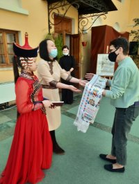 Делегация кызылской школы искусств им. Нади Рушевой посетила музей А.Пушкина в Москве