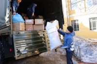 Еще одна партия гуманитарной помощи от Тувы направлена жителям Донбасса