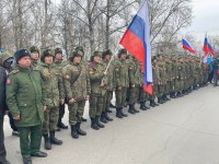 В Туве прошел митинг в поддержку российских военнослужащих